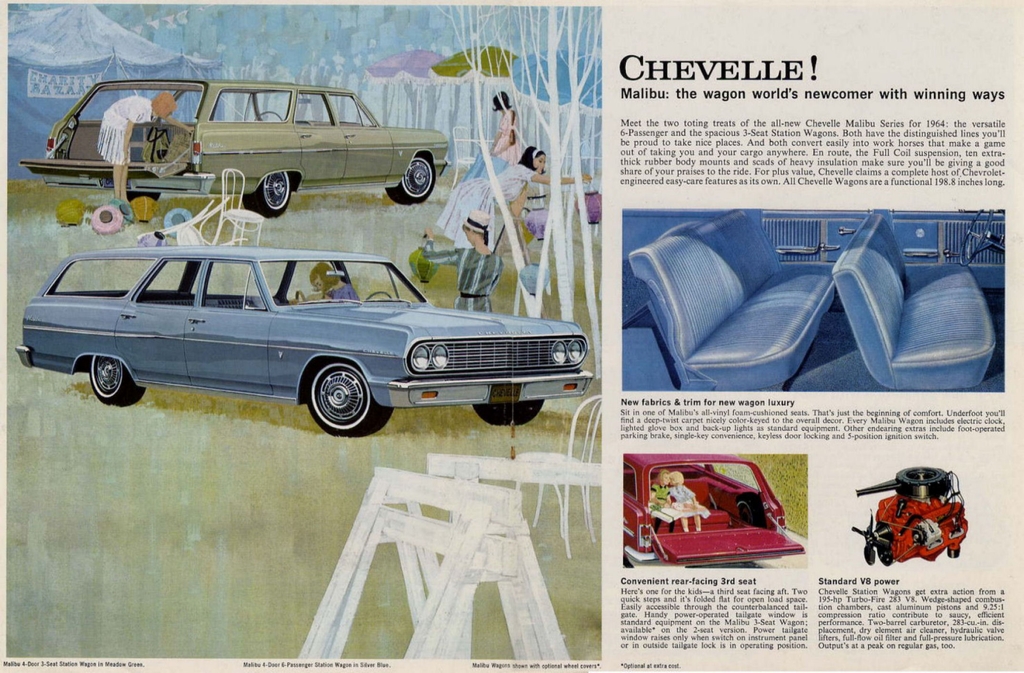 1964 Chevrolet Wagons Brochure Page 3